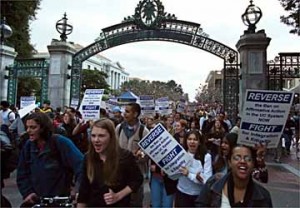 BAMN protest at Berkeley against ban on affirmative action