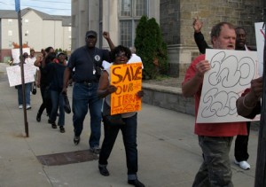 Photo of library demonstration