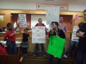 Protest at Oakland School Board