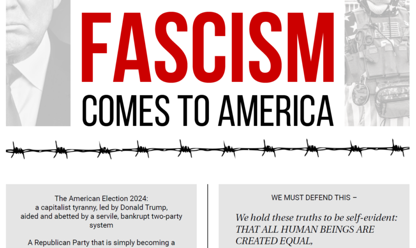 An American Catastrophe: Fascism Comes to America